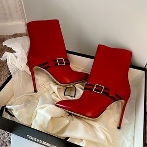 Red Gucci Booties SIZE 8